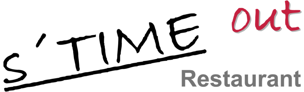 Logo s'Time out Restaurant – Sponsor der Theatergruppe d'Süosslar Dornbirn