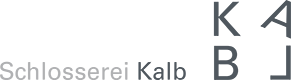 Logo der Schlosserei Kalb – Sponsor der Theatergruppe d'Süosslar Dornbirn