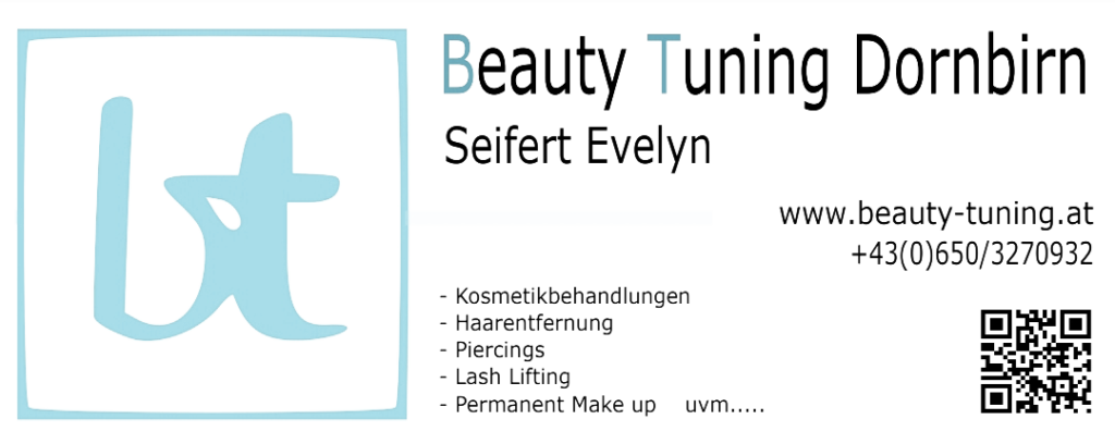 Logo Beauty Tuning Dornbirn – Sponsor der Theatergruppe d'Süosslar Dornbir